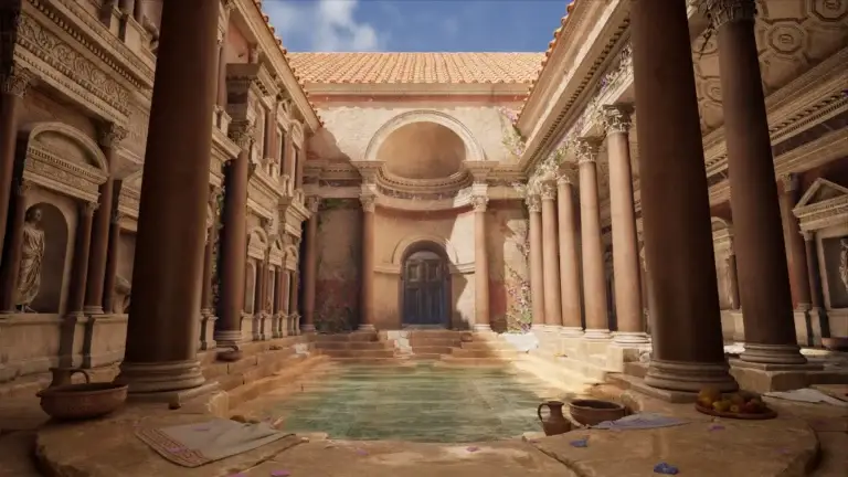 Unreal Engine Temple Scene
