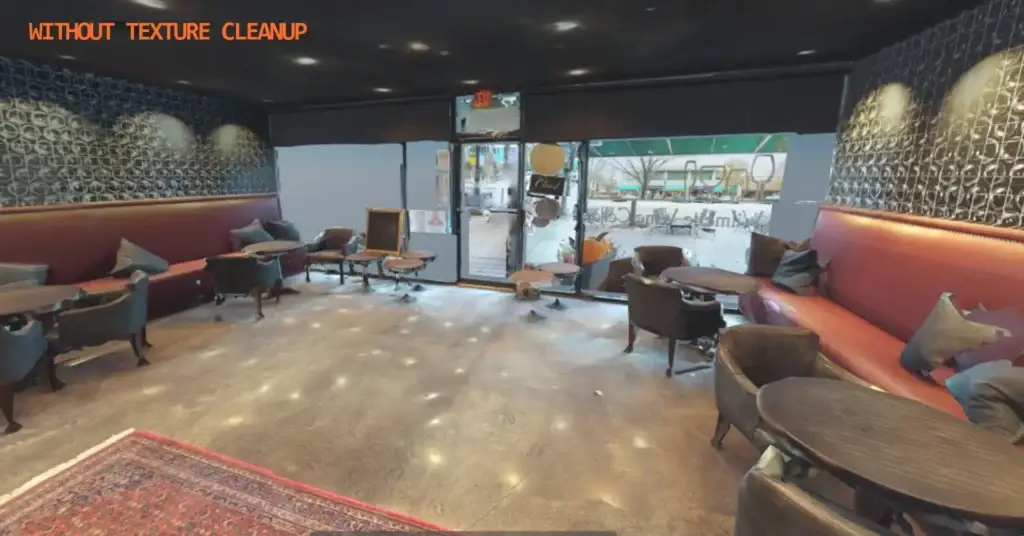 Room Scanning without Texture Cleanup