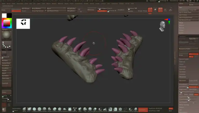 Creating Realistic Creature Teeeth in ZBrush