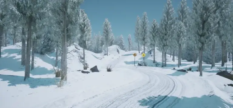 Snow Environment in Unreal Engine Header