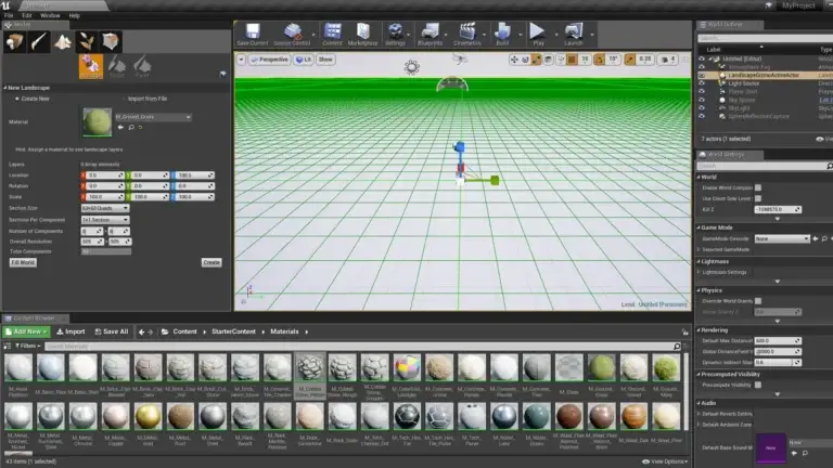 Unreal Engine Grid Settings Header